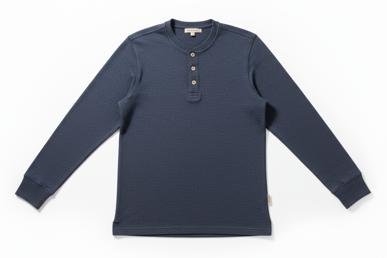 Camiseta Manga Larga Bordada para hombre