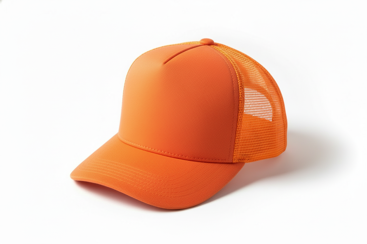 Bright Orange Trucker Cap - Full Orange