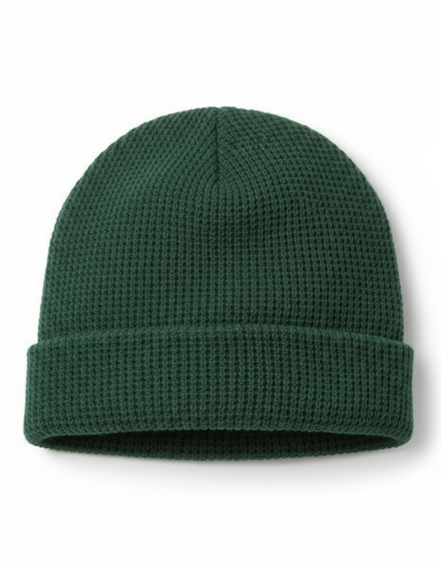 Forest Green Beanie - Front View
