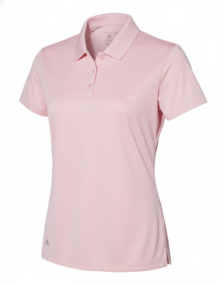 Light Pink Polo 3/4 Angle