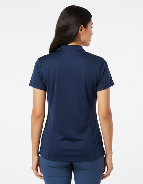 Model Navy Polo Back View
