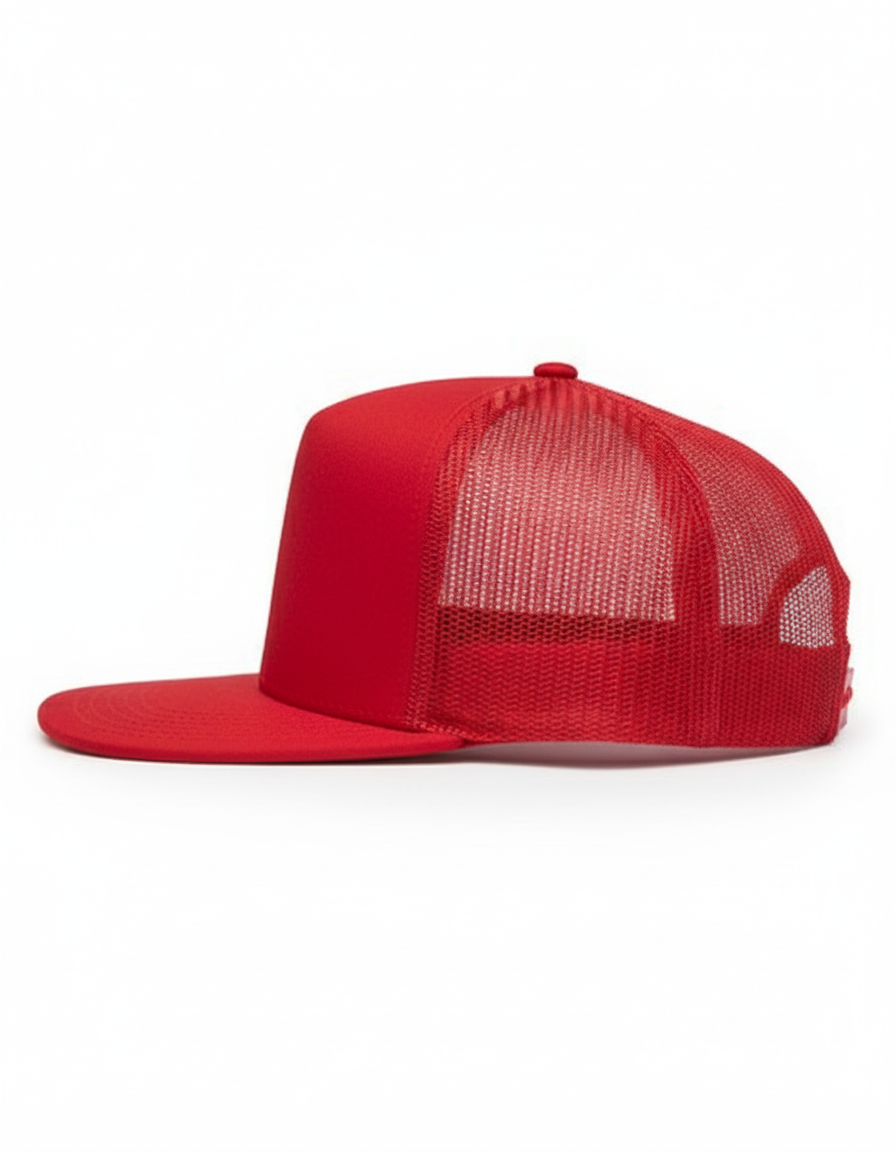 Trucker Cap - Red Side View